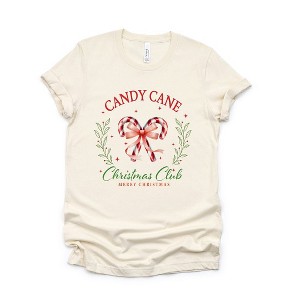 Simply Sage Market Women's Candy Cane Christmas Club Short Sleeve Graphic Tee - 1 of 4
