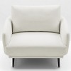 Nebula Vortex 37.5'' White Wide Oversized Armchair Accent Chair Single Seat Sofa for Living Room - 3 of 4