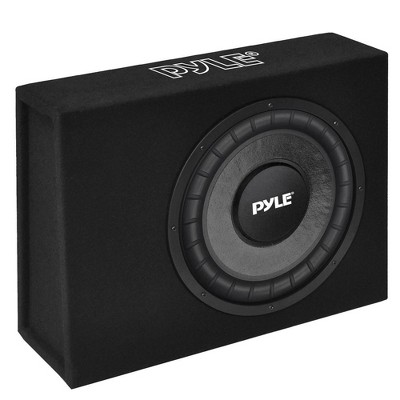 Pyle Slim Subwoofer Box System - Compact Truck Audio Enclosure - PSBS10