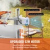VEVOR Rotisserie Grill with Windscreen, BBQ Whole Pig Lamb Goat Charcoal Spit Grill, 46 Inch 132 Lbs Capacity, Silver - 3 of 4