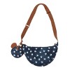 Minnie Mouse Polka dot 28 Cm Denim Sling Crossbody Bag With Detachable Coin Pouch - 3 of 4