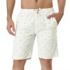 Lars Amadeus Men's Summer Swim Elastic Waistband Drawstring Pockets Patterned Beach Board Shorts - 2 of 4