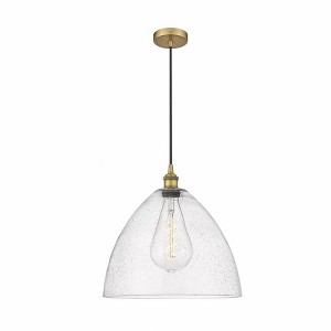 Edison Dome - 1 Light Cord Hung Pendant In Industrial Style-17.75 Inches Tall and 16 Inches Wide - 1 of 1