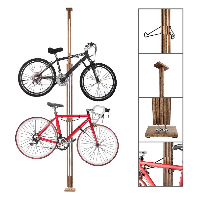 Leisure Sports Tension-Mount 2 Bike Storage Rack, 4 of 9