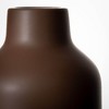 Sullivans 12" Large Matte Dark Brown Bottle Vase, Ceramic - 2 of 4