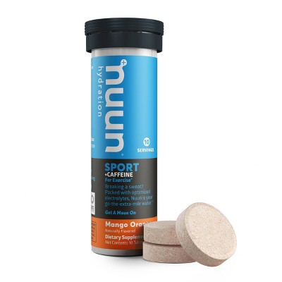 Nunn Sport + Caffeine Mango Orange Energy Supplements - 10ct