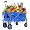 RISOKEYS Foldable Utility Wagon Cart with 4 All-Terrain Wheels,150lbs Capacity for Camping, Beach,Shopping,Outdoor Use - 4 of 4