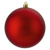 Northlight 12ct Shatterproof Matte Christmas Ball Ornament Set 4" - Red - 3 of 3