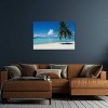 Palm Tree on The Beach Moana Beach Bora Bora Tahiti French Polynesia by Panoramic Images Unframed Wall Canvas - iCanvas - 3 of 3
