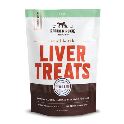 Rocco & Roxie Beef Liver Jerky Dog Treats - 16oz