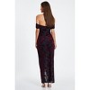 QUIZ Floral Devore Bardot Maxi Dress - 2 of 4