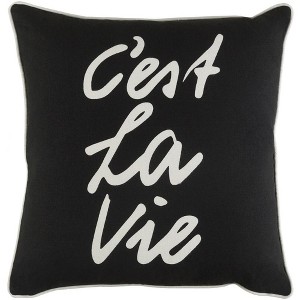 Mark & Day Mettet Modern Black Throw Pillow - 1 of 3