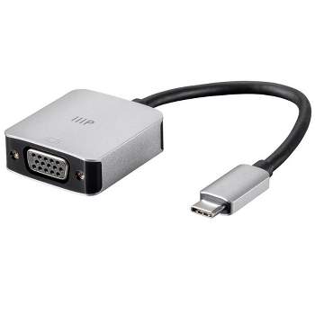 Monoprice USB-C to VGA USB 3.0 USB-C Data and PD Charging Adapter | 100W, with Folding USB Type-C Connector - Mobile Series