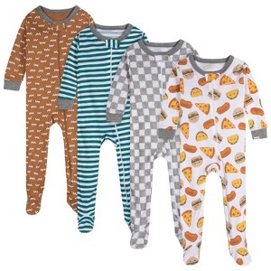 Onesies Brand Baby Boys' 4-Pack Union Suits - 1 of 4