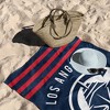 Los Angeles Clippers NBA Stripes Beach Towel 30 x 60 inches - 3 of 4