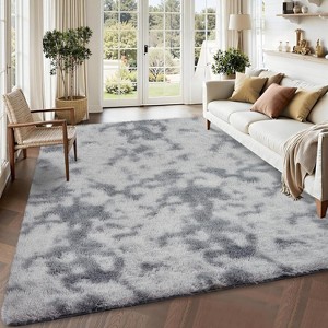 Plush Thick Shag Area Rug Large Soft Fluffy Faux Fur Carpet, Non-Slip Non-Shedding Fuzzy Rug for Living Room, Bedroom Nursery Decor - 1 of 4