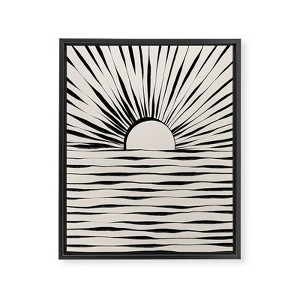 Alisa Galitsyna Minimal Sunrise Sunset 8" x 10" Black Framed Canvas - Society6 - 1 of 4