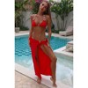 'Red' Arabian Nights Meena Maxi Skirt RED MEDIUM/LARGE - 3 of 4