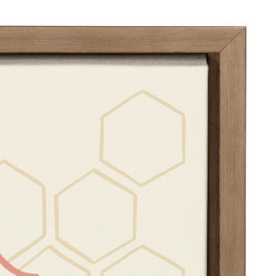 Sweet Simple Things Gold Framed Canvas Motivational Quote Art