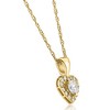 Pompeii3 1/4Ct Dainty Small Heart Pendant Necklace in 14k White, Yellow, or Rose Gold - 2 of 3