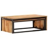 vidaXL Coffee Table Set of 2 Brown - 2 of 4