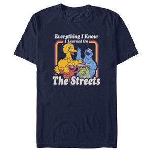 Men's Sesame Street Everything I Know I Learned on the Streets T-Shirt - 1 of 4