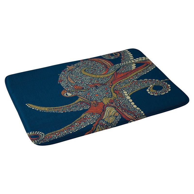 Valentina Ramos Azzuli Octopus Cushion Bath Mat (36&#34;x24&#34;) Blue - Deny Designs, 3 of 6
