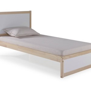 Twin Mod Bed White - Alaterre Furniture: Pine Frame, No Box Spring Required, Kids' Bedroom Daybed - 1 of 4