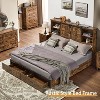 AMERLIFE Wooden Platform Bed with Bookcase Headboard, 2 Drawers, Charging Station - 3 of 4