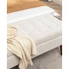 CAVINAS 43.3" Tufted Storage Ottoman Bench,Ottoman Foot Rest with Hidden Storage and Safety Hinges,Storage Bench for Bedroom - 4 of 4