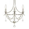 Crystorama Lighting Metro 3 - Light Chandelier in  Antique Silver - 4 of 4