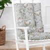 Ellis Bella Rose Stylish Medium Scale Printed Floral Pattern Ties to Secure Rocker Set 18"x24" Mist - 3 of 4