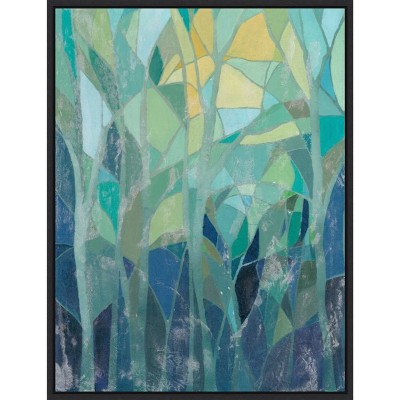 Amanti Art Stained Glass Forest I by Grace Popp Canvas Wall Art Print Framed 18 x 24-in.