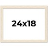 PosterPalooza | 24x18 Wide Barnwood Picture Frame, UV Acrylic, 6 Finishes - Grey, Brown, White, and Black - 2 of 4