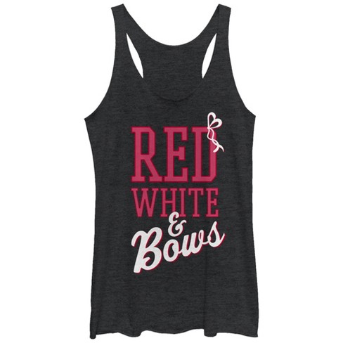 Women's CHIN UP 4th of July and Bows Racerback Tank Top - image 1 of 3