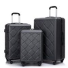 Hrinhom 8-Piece Luggage Sets,3-Piece Hardshell Suitcase with Portable Handbag and Storage Bag Set - 3 of 4