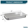 COZONY 6-Pack Stainless Steel Hotel Pans, Commercial Grade Food Storage Containers with Lids for Catering Events and Buffet Service - 2 of 4