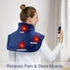 Weighted Heating Pad for Neck and Shoulders, Large Electric Fast Heating Pad for Pain Relief and Deep Pressure Therapy for Neck Pain and Cramps - 2 of 4
