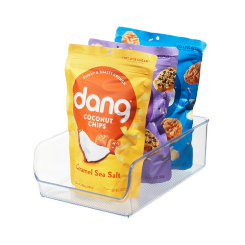 Mdesign Linus Plastic Kitchen Pantry Storage Organizer Bin With Handles, 4  Pack - Clear, 12 X 10 X 7.75 : Target