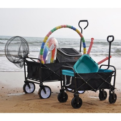 Mini Folding Wagon Garden Shopping Beach Cart