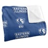 Eastern Illinois University Logo Pattern Silky Touch Blanket White 50x60 - 3 of 4