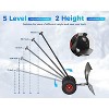 Garvee Snow Shovel with Wheels for Driveway,Adjustable Snow Pusher with 5-Position Angle & Height Handle - 3 of 4