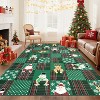 TackView Washable Area Rug Low Pile Throw Christmas Rug, Modern Xmas Stain-Resistant Non Slip Carpet for Living Room, Bedroom - 2 of 4