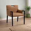 Meridian Furniture,Aimee Vegan Leather Dining Arm Chair - 2 of 4