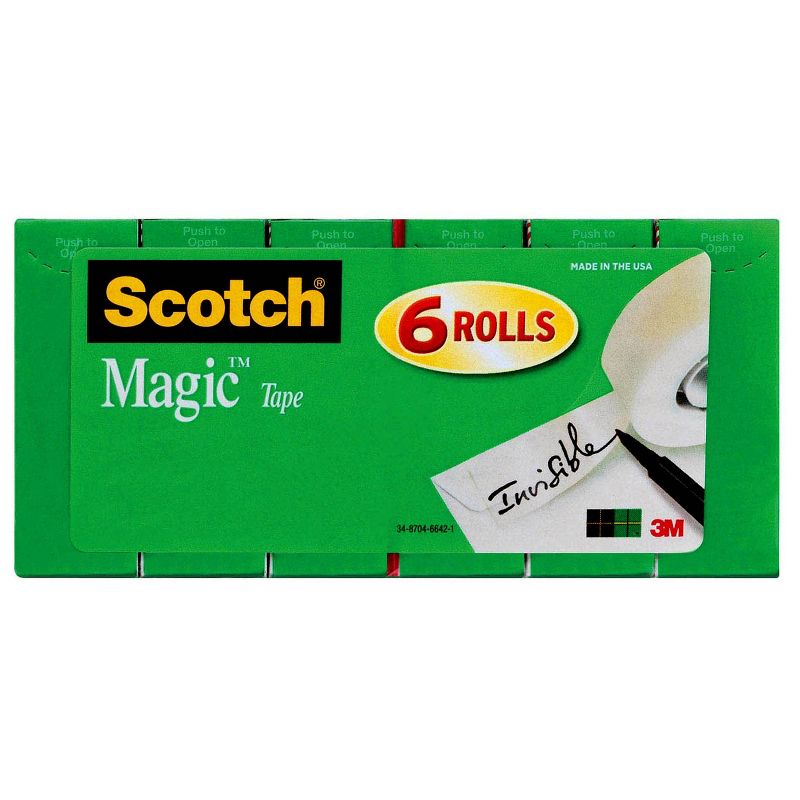 Scotch 6pk Magic Tape 3/4&#34;x800&#34;, 1 of 13