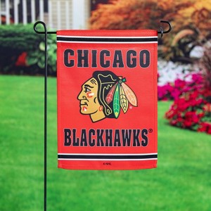 Embossed Suede Flag, GDN Size, Chicago Blackhawks - 1 of 4