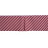 Bacati - Space Red Warp Pin Stripes Cotton Crib/Toddler Crib Skirt - 3 of 4