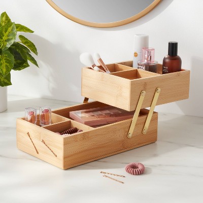 10&#34; x 6&#34; x 5&#34; Hinged Bamboo Countertop Organizer - Brightroom&#8482;_2