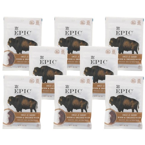 Epic Uncured Bacon Pork Maple Protein Bar Case