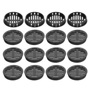 Unique Bargains Bathroom Office Kitchen Plastic Circular Soffit Air Vents Cover 20 Pcs - 1 of 4